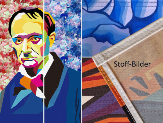 Stoff-Bild Albert Camus inspiriert 