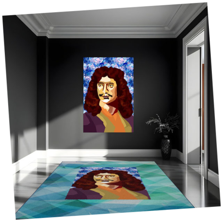 Literraturteppich James Joyce inspiriert 